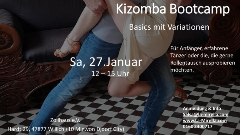 Kizomba Bootcamp Basics mit Variationen