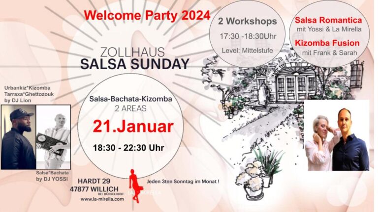 Salsa Sunday on 2 Areas mit Kizomba & Workshops