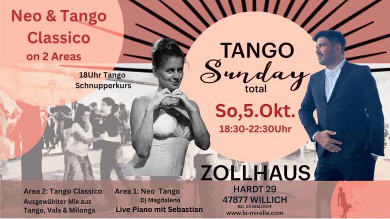 Tango Sunday mit Piano Live Highlight