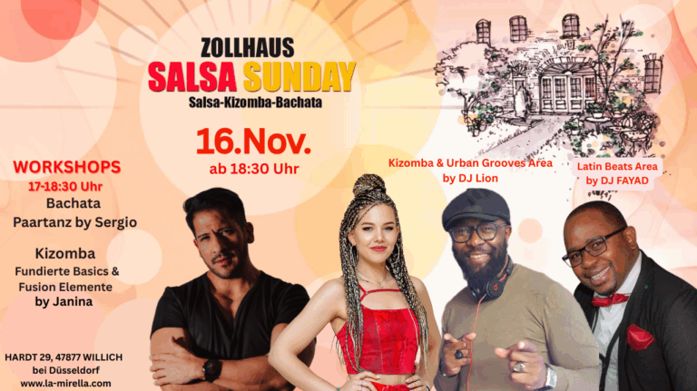 🍂 Salsa Sunday im Zollhaus – Dein November-Highlight!