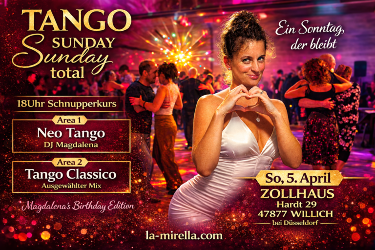 Tango Sunday Willich – Neo Tango & Tango Classico | 5. April 2026 Zollhaus
