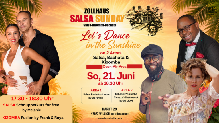 Salsa Sunday Summer Vibes &ndash; Open Air & 2 Dance Floors bei D&uuml;sseldorf
