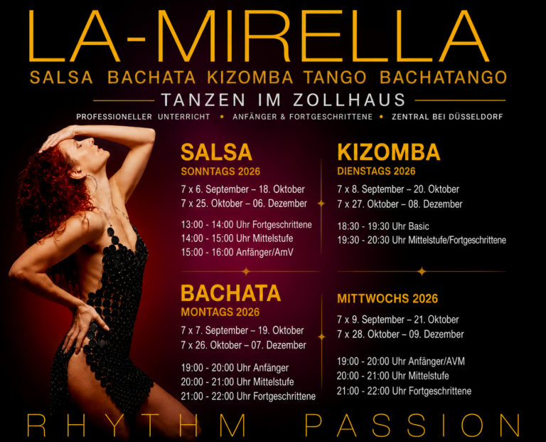 Salsa, Bachata & Kizomba Tanzkurse in Willich bei D&uuml;sseldorf